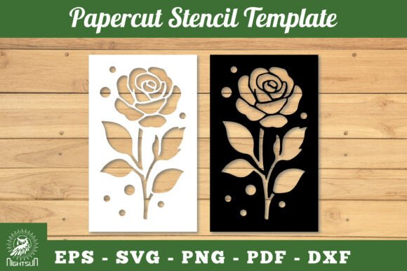 Download Flower Papercut Stencil Template SVG 8 - Template Collection