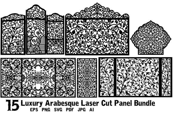 Download Luxury Arabesque Laser Cut Panel Bundle - Arabesque Collection