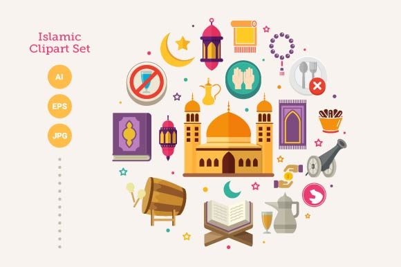 Download Islamic Clipart Set - Islamic Collection
