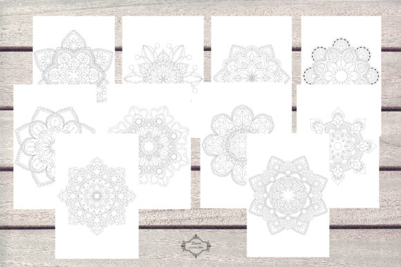 Download 10 Coloring Mandala Pages Vol 3 - Coloring mandala Collection