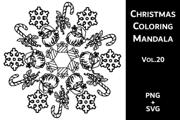 Download Christmas Coloring Mandala Vol.20 - Premium Resources