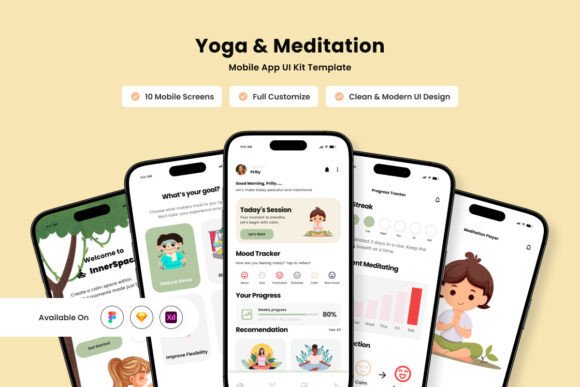 Download InnerSpace - Meditation Design Template - Template Collection