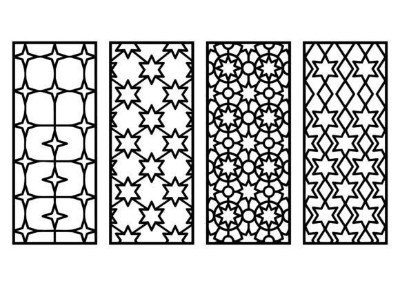 Download Islamic Star Pattern Panel EPS Bundle - Islamic Collection
