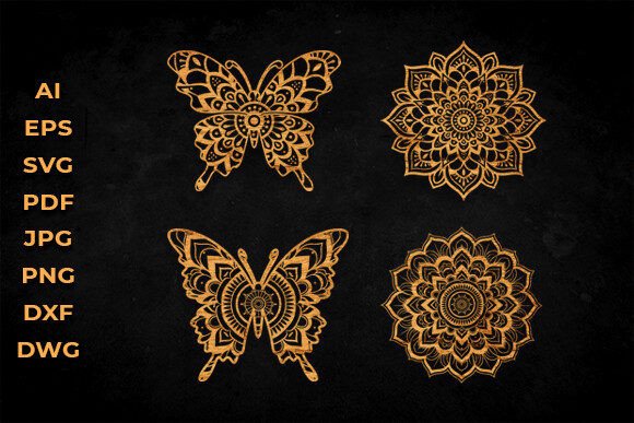 Download 3D Butterfly Mandala Svg Laser Cut Files - Mandala svg Collection